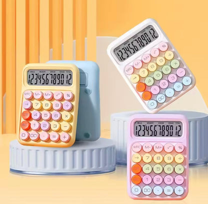 Digital Colourful Bubble Button Calculator