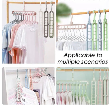 9 Holes Multifunction Clothes Hanger