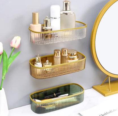 1 Pc Wall-Mounted Bathroom Storage Shelf Rack