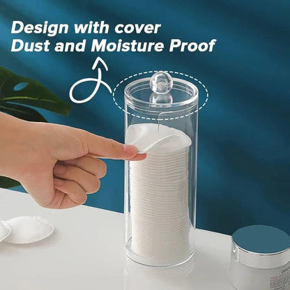 3 Pcs Acrylic Multipurpose Cotton Holder Organizer