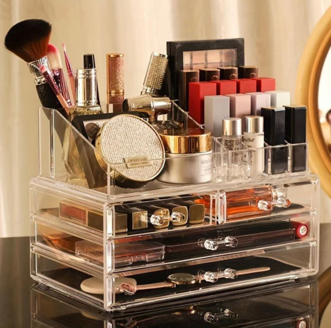 Acrylic Cosmetic Organizer With Drawer