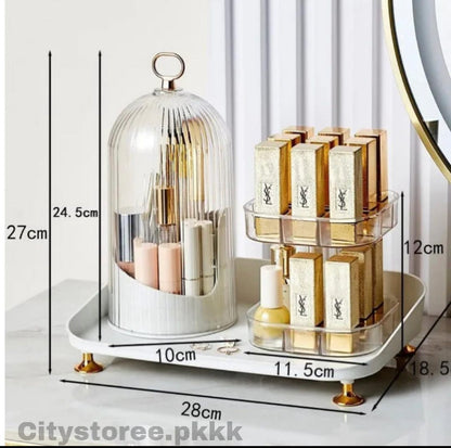 2 in 1 Brushes Holder & Lipistick Organizer