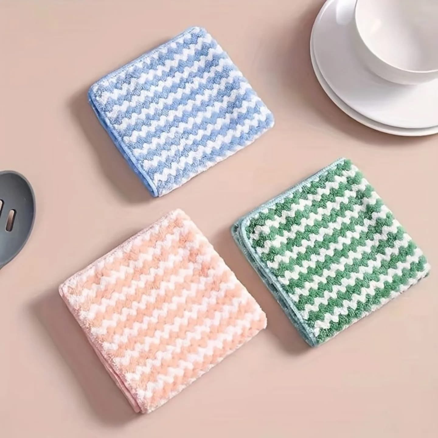 Pack of 3 Absorbent Kitchen Cleaning Towel