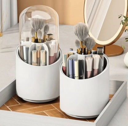 Rotating Brushes Holder with Dustproof Lid