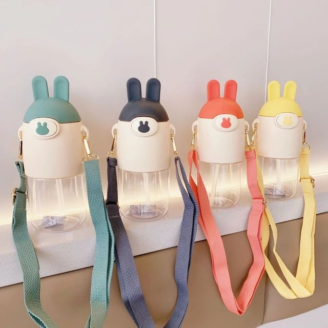 600ML Cute Bunny Cartoon Character Kids Water Bottle