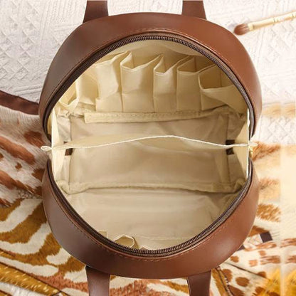 Leather Travel Makeup Cosmetic Bag