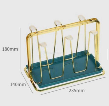 Golden Glass Stand Holder