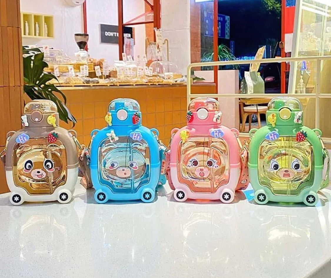 1000ml Cute Bear Water Bottle For Kids