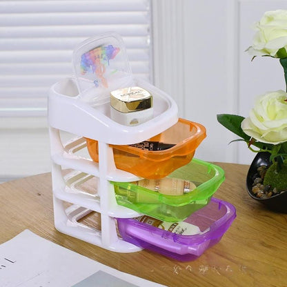 3 Drawers Desktop Storage Organizer Storage Box