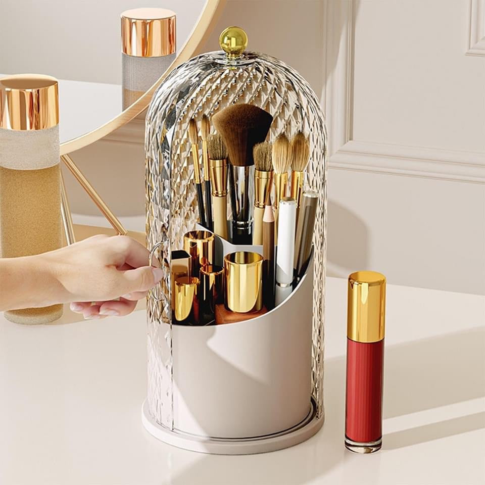 360 Rotating Brushes Holder Organizer