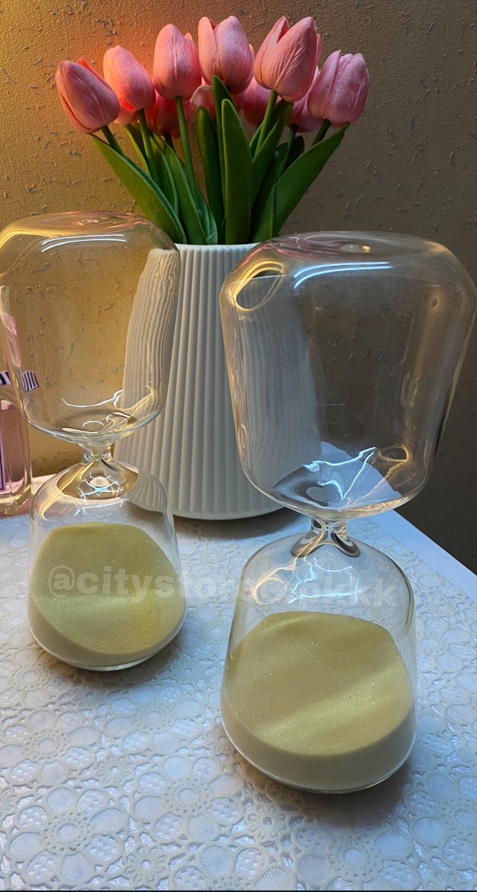 1 pc Glass Sand Timer for Home Decoration