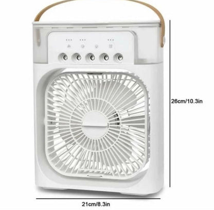 Water Mist Cooling Electric Fan with Lights