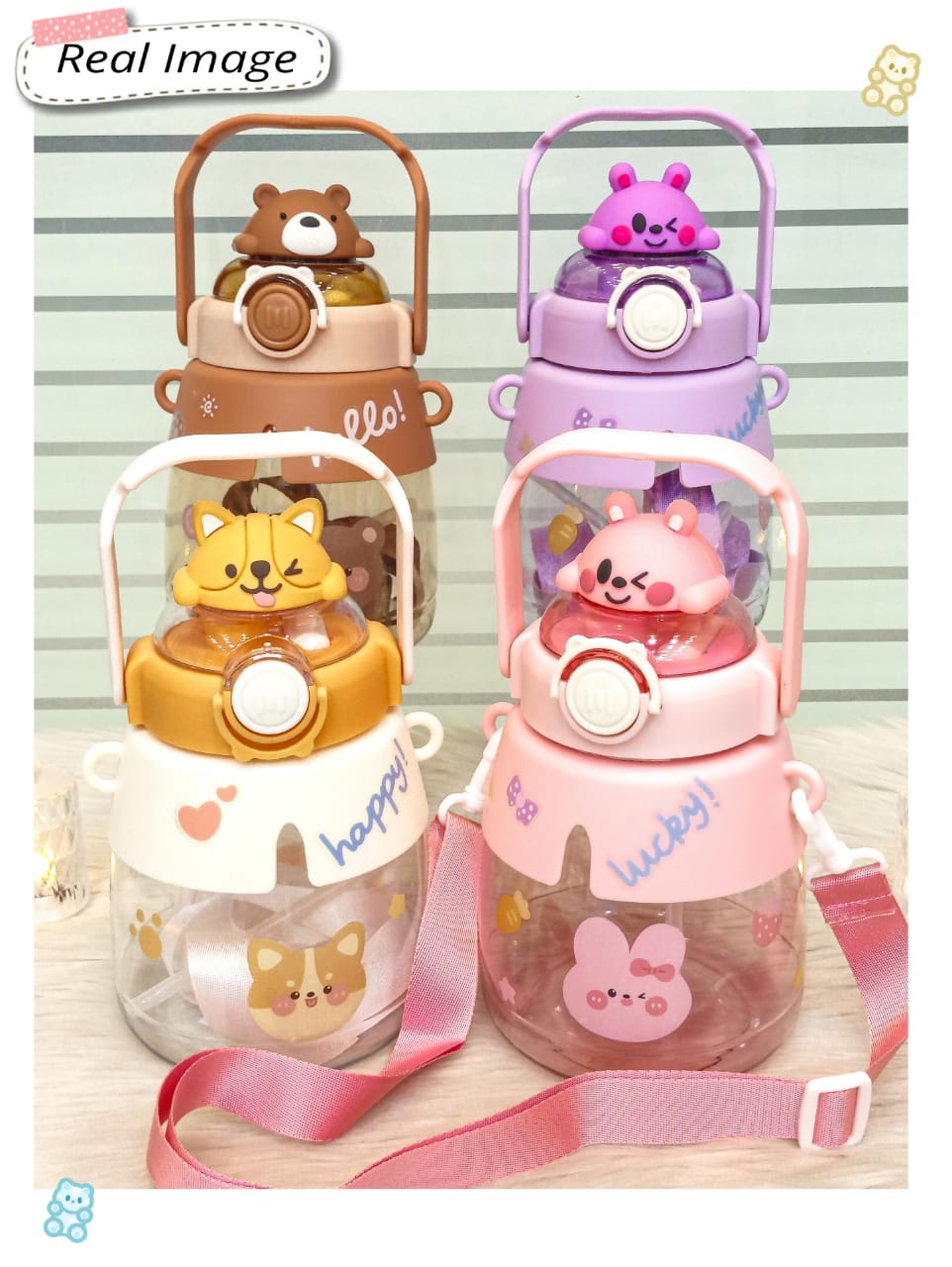 1200ml Kids Bear Water Bottle