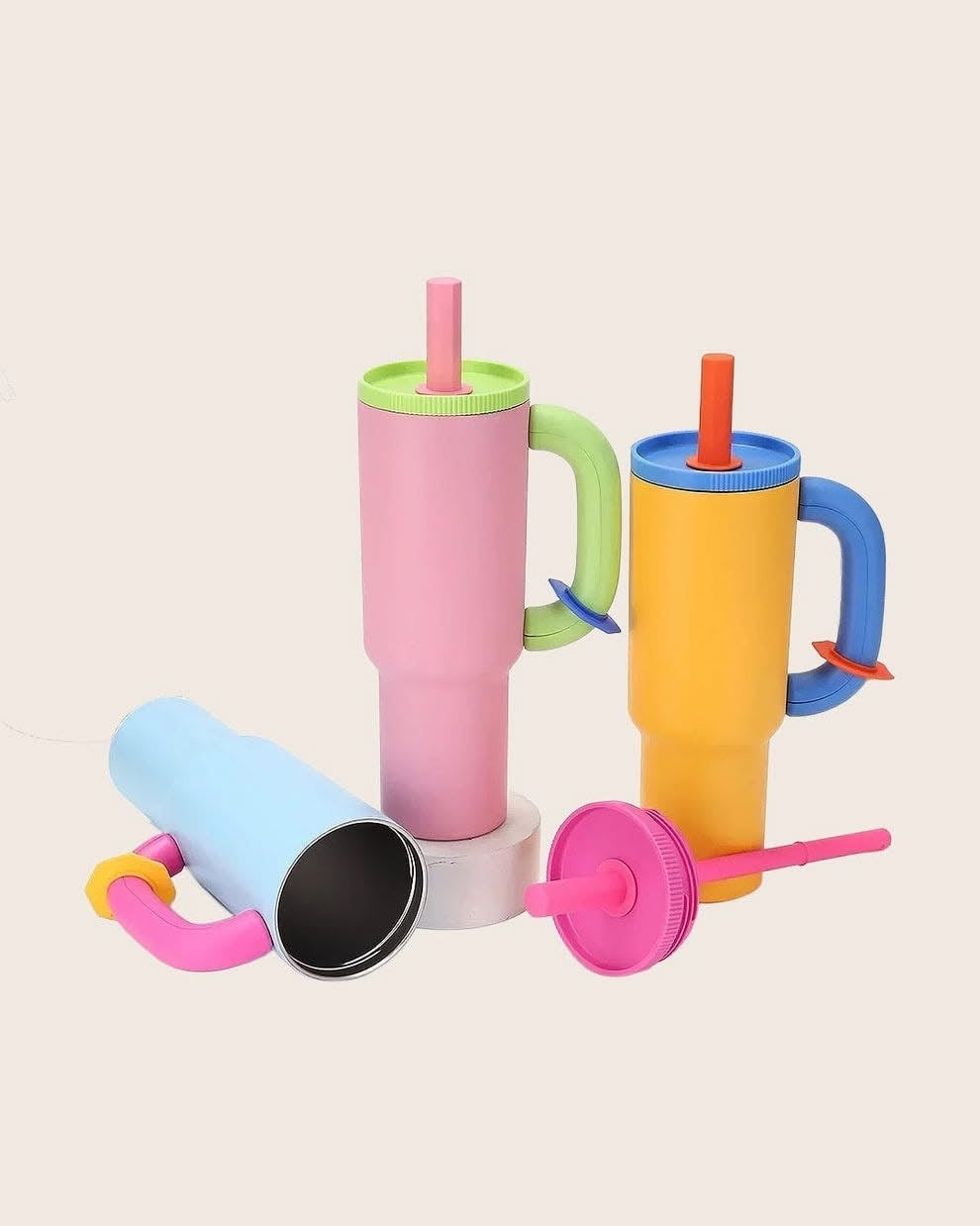 40oz Stainless Steel Tumbler with Straw