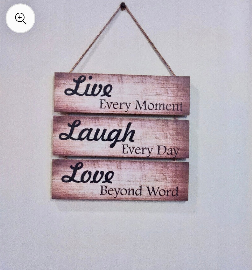 Live Laugh & Love 3 Steps Wall hanging for Wall Decoration