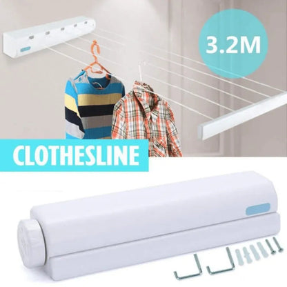 Wall-Mounted 3.2meter Automatic Clothesline