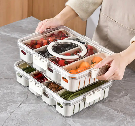 Portable Food Storage Box Container with Lid