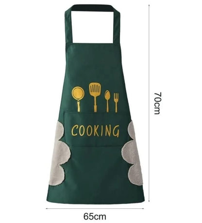 Waterproof Cooking Apron with Pockets