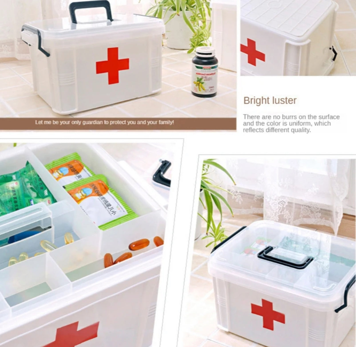 Double Layer Medicine Storage Box