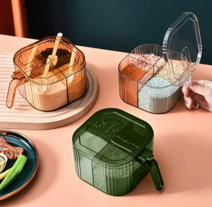 4 Portion Spice Box with Spoons