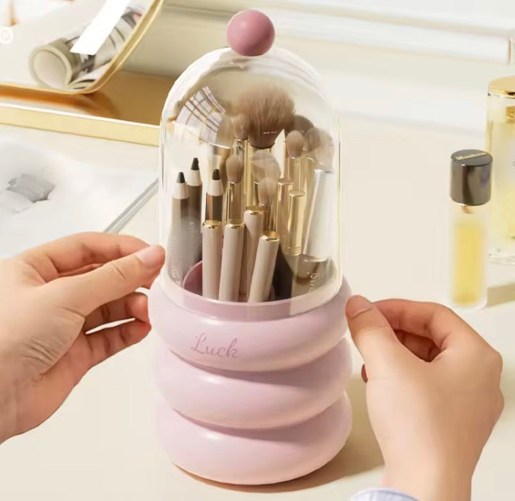 360 Rotation Brush Holder with Lid