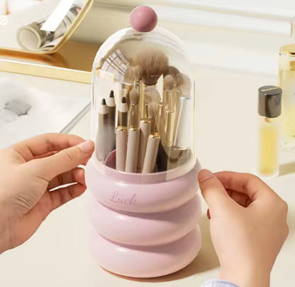 360 Rotation Brush Holder with Lid