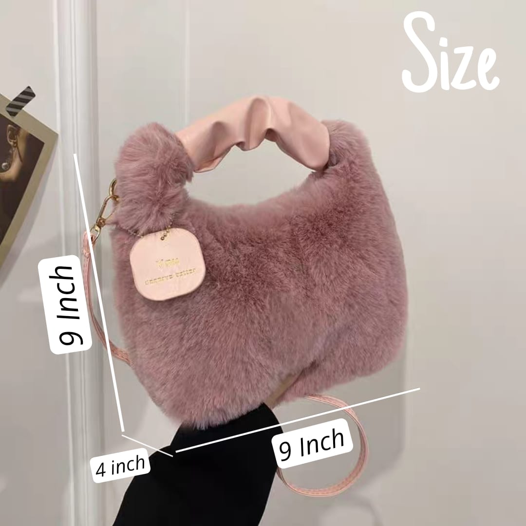 Fluffy Fur Trendy Crossbody Bag