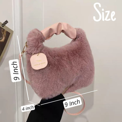 Fluffy Fur Trendy Crossbody Bag