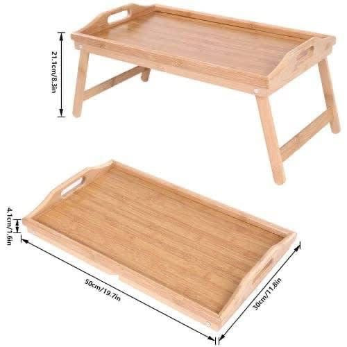 Bamboo Foldable Bed Study Laptop Table