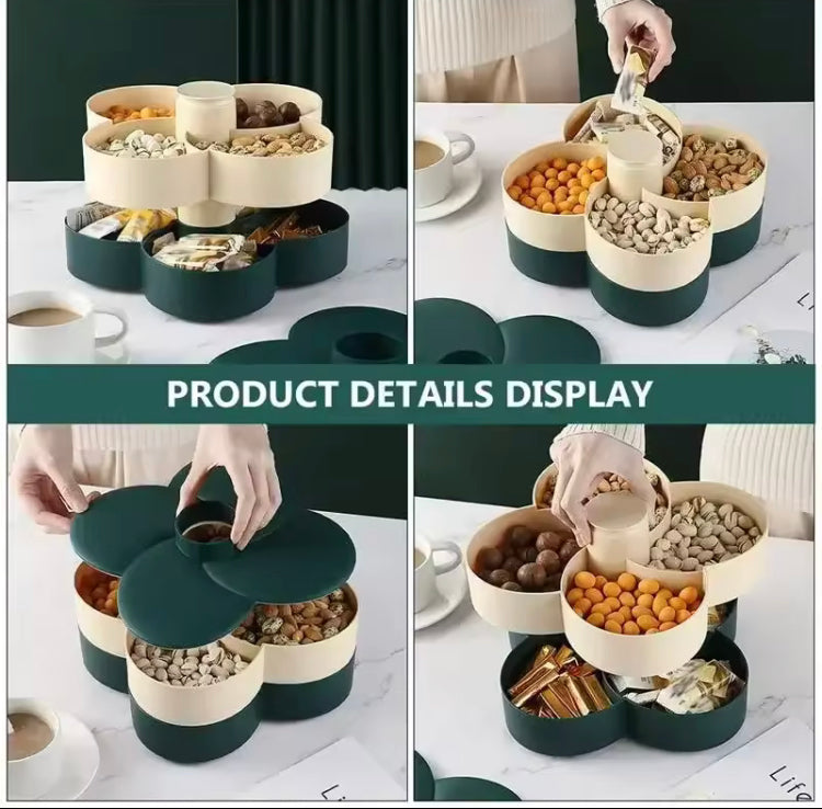 2 Layer Rotating Food Storage Box