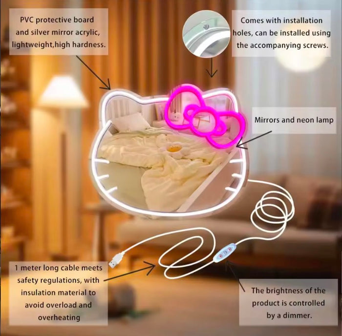 Wall Mounted Led Vanity Mirror with Light