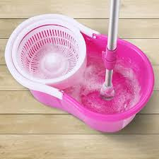 360 Rotating Spin Mop Bucket With Wheels