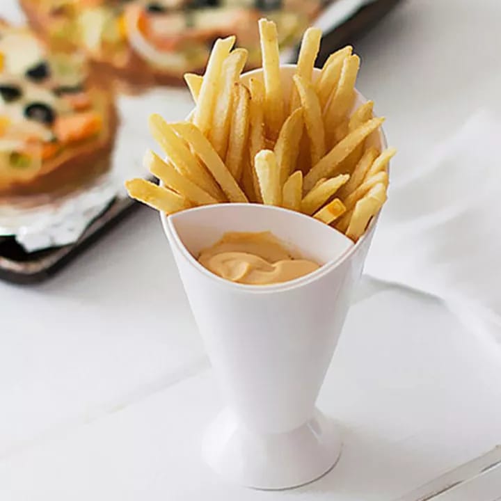 2 in 1 French Fries Dipping Cone