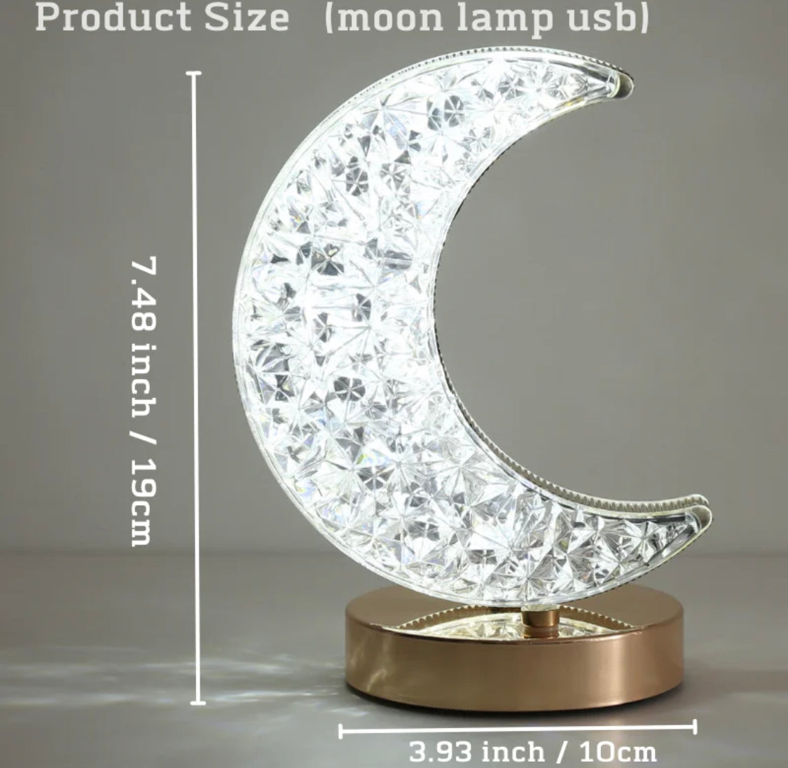 Moon Led Lamp Rechargable 3 modes Changeable Light