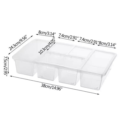 6 Portion Food Storage Box with Lid