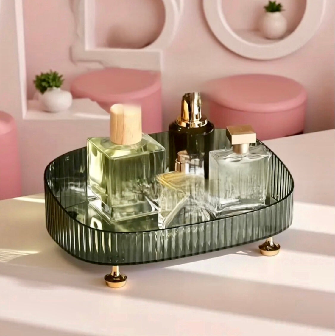 Large Capacity Acrylic Makeup Vanity Tray