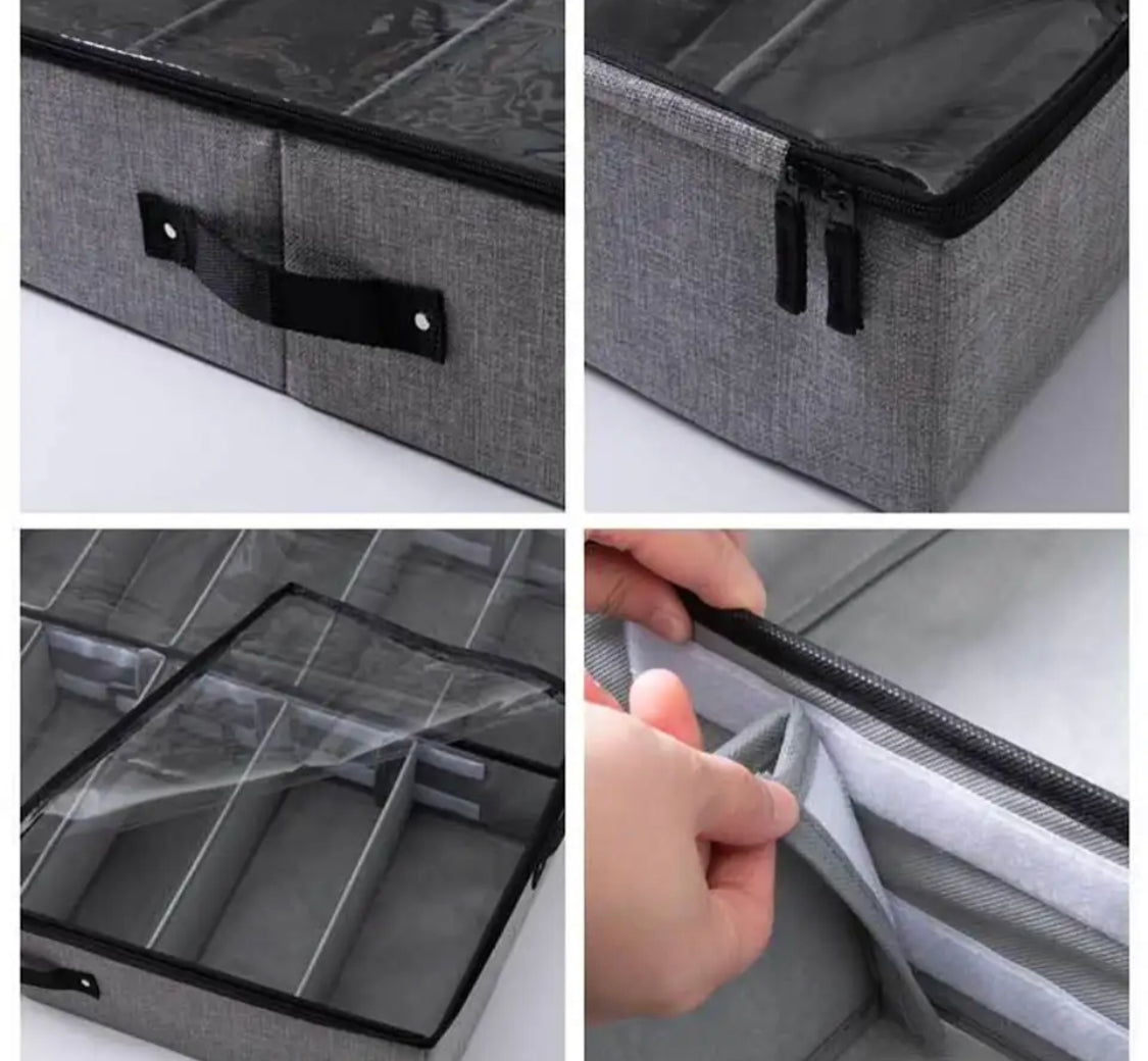 Non Wooven Under Bed Shoes Organizer