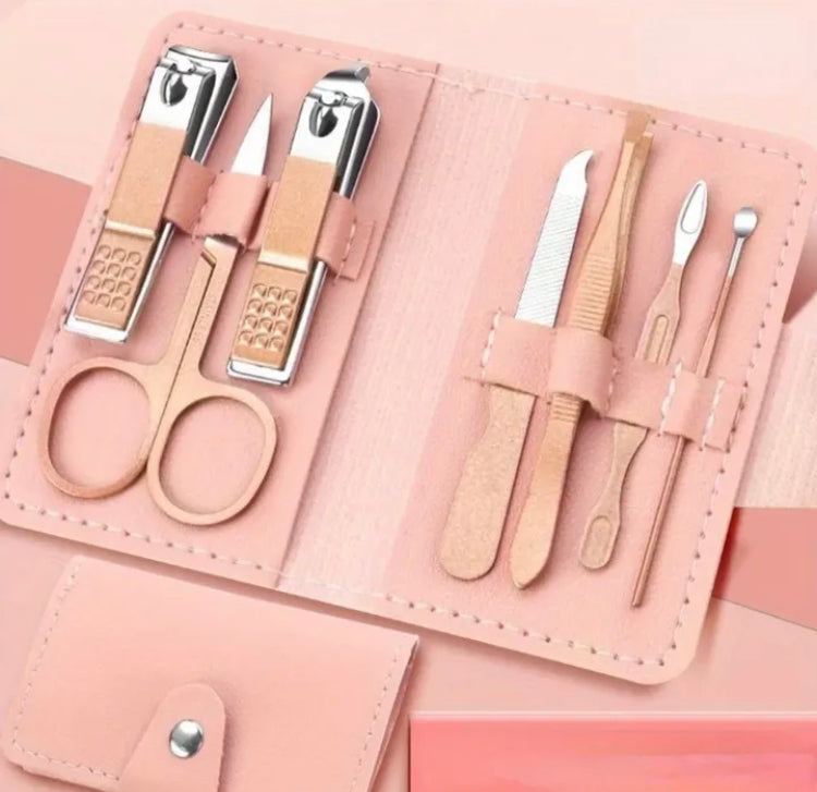 7 Pcs Nail Kit with Leather Pouch
