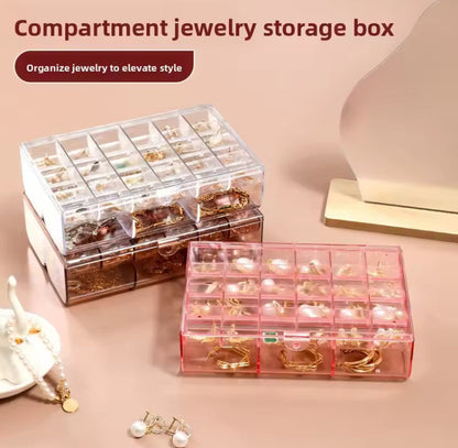 Acrylic Dustproof Jewellery Box Organizer