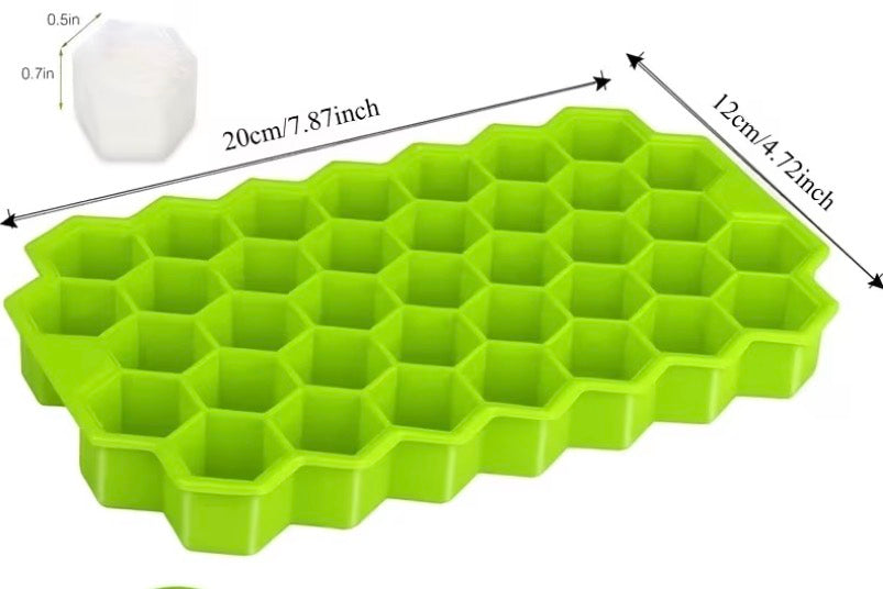 Silicone Ice Cube Tray with Lid