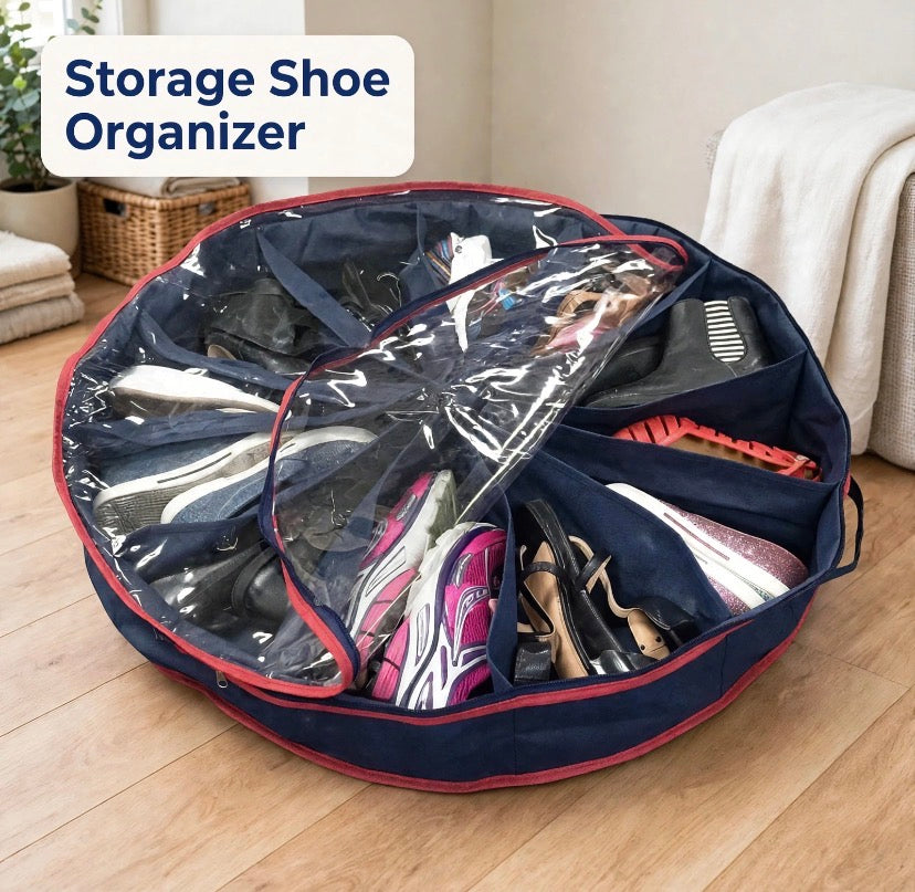 12 Pairs Round Shape Shoe Storage Organizer