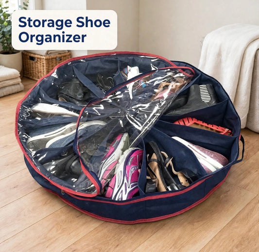 12 Pairs Round Shape Shoe Storage Organizer