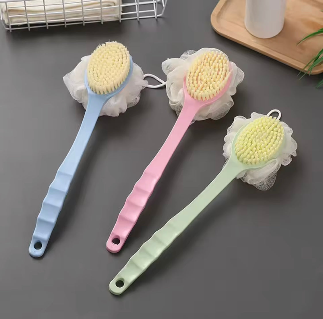 2 in 1 Long Bath Brush