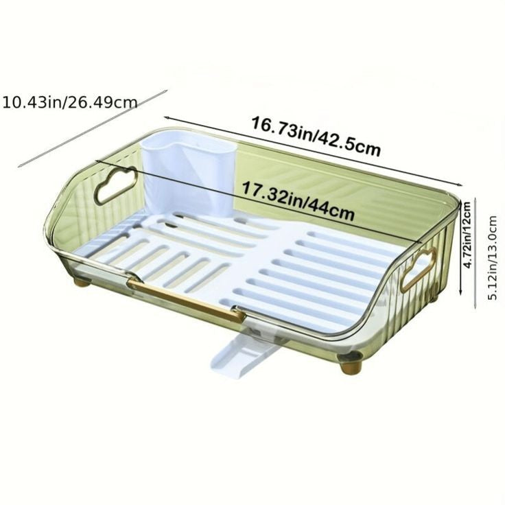Acrylic Dish Drainer Utensils Rack