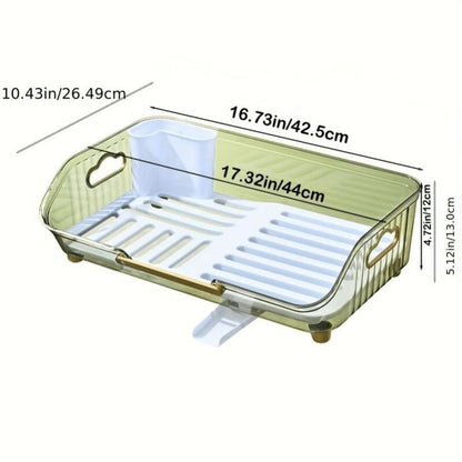 Acrylic Dish Drainer Utensils Rack