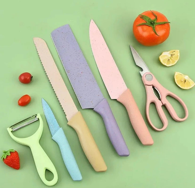 6 Pcs Colourful Kitchen Set