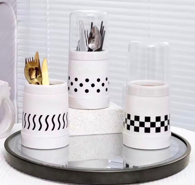 Spoon Cutlery Holder with Lid