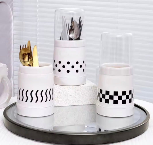 Spoon Cutlery Holder with Lid