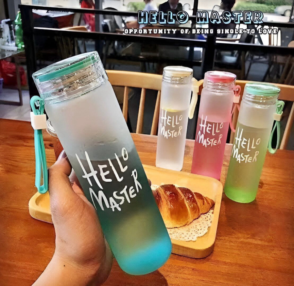 420 ml Glass Water Bottle