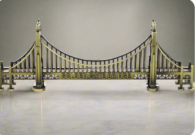 Metal Golden Gate Bridge Model For Decoration